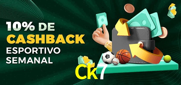 10% de bônus de cashback na Ck7